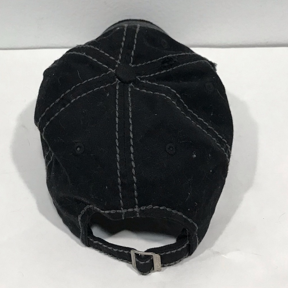 Happy Camper Embroidered Distressed Strapback Cap - Picture 3 of 4